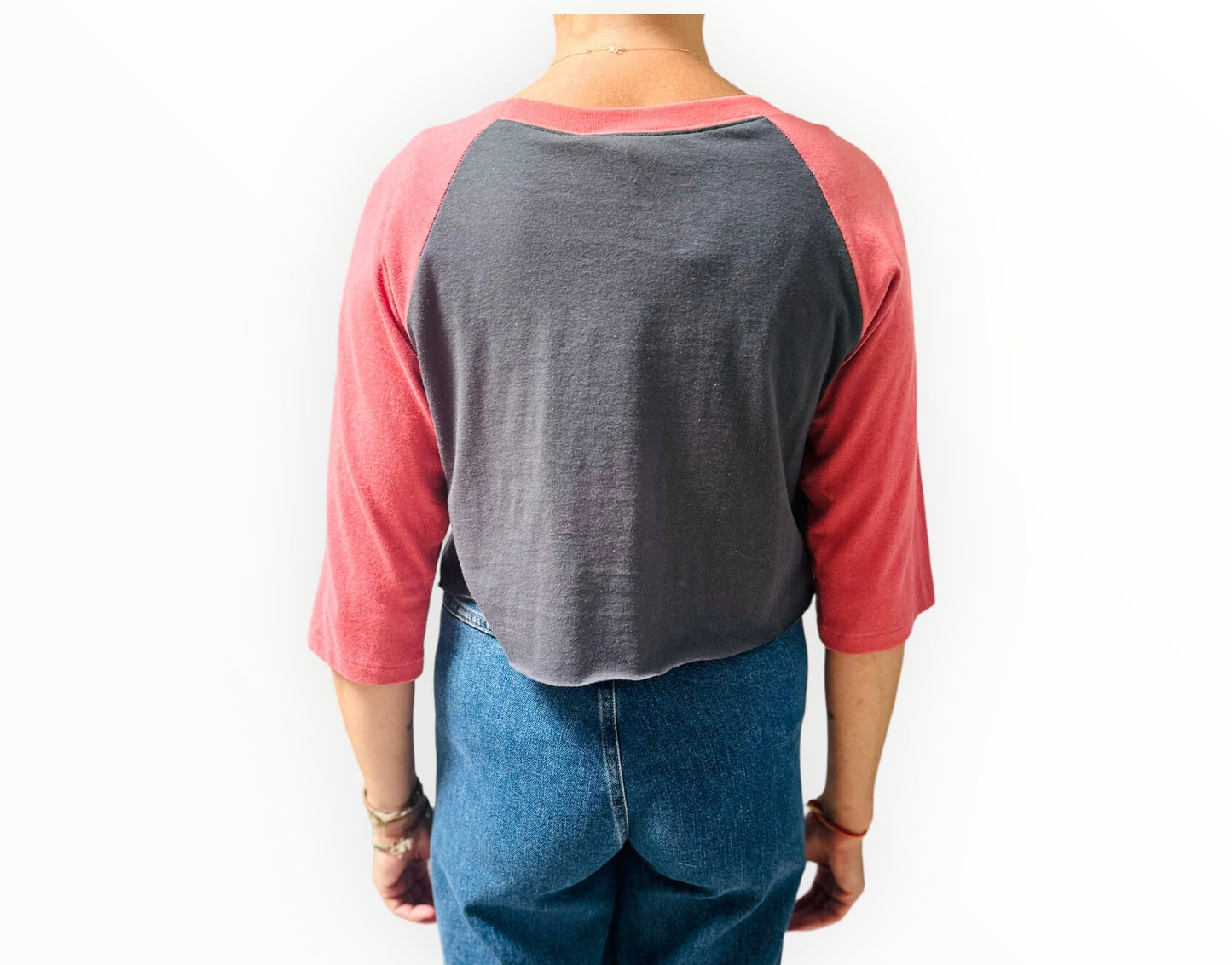 RT006227 - Gucci Mount Olympus Cropped Tee - Charcoal/Melon - Size M