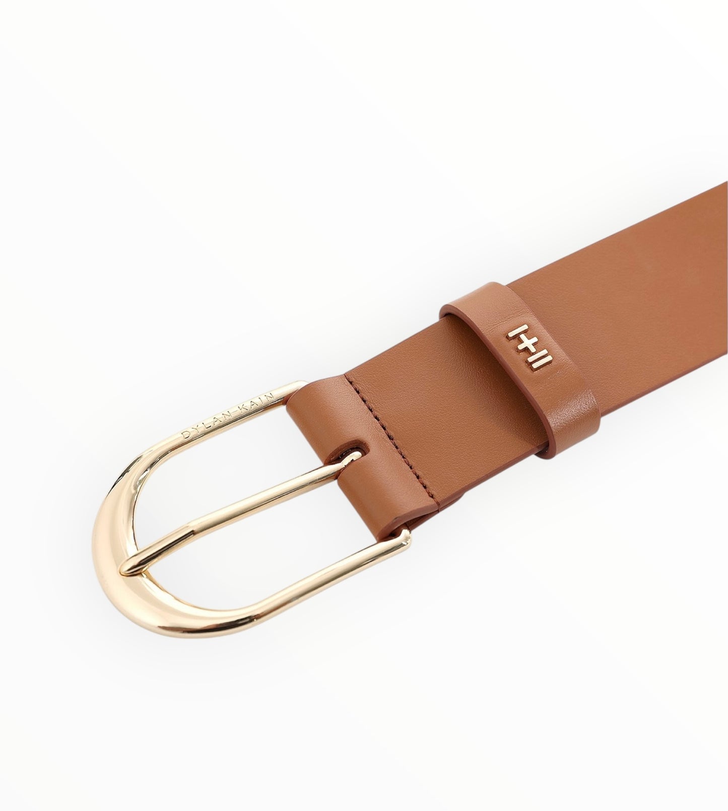 Dylan Kain The Tia Patent Belt - Tan - Size 107cm