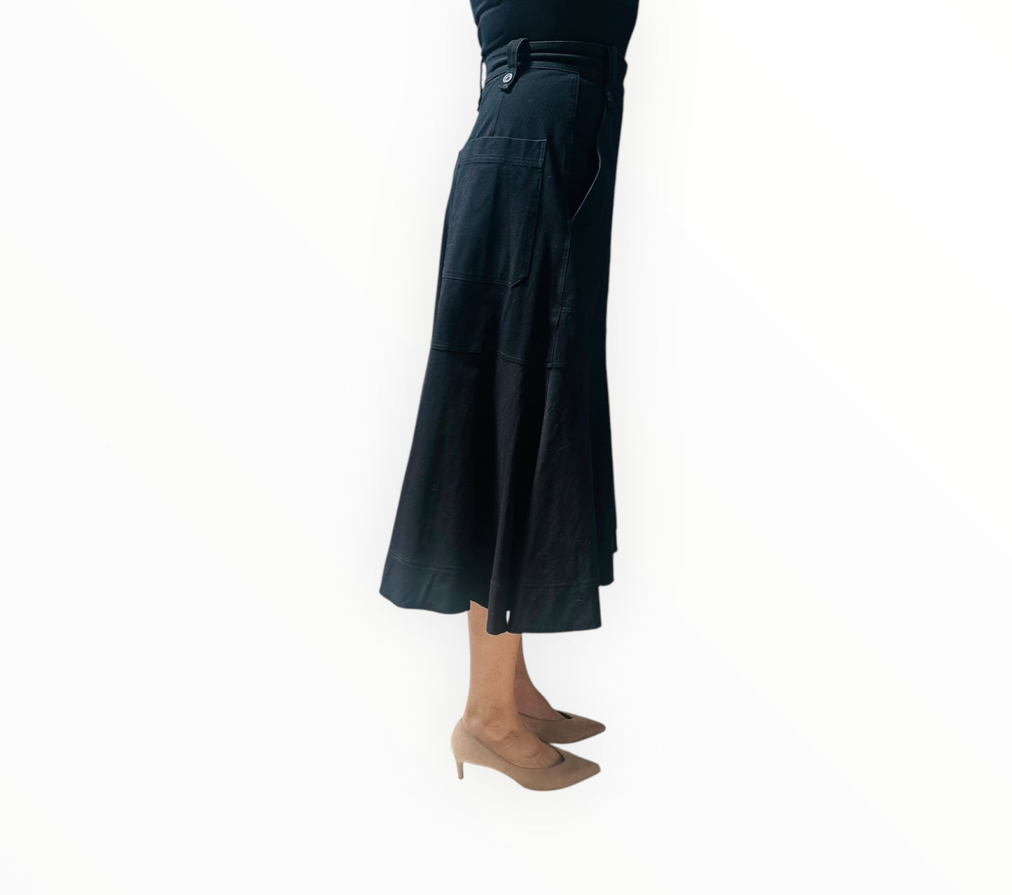 Lee Mathews Patch Pocket Skirt - Black - Size 1