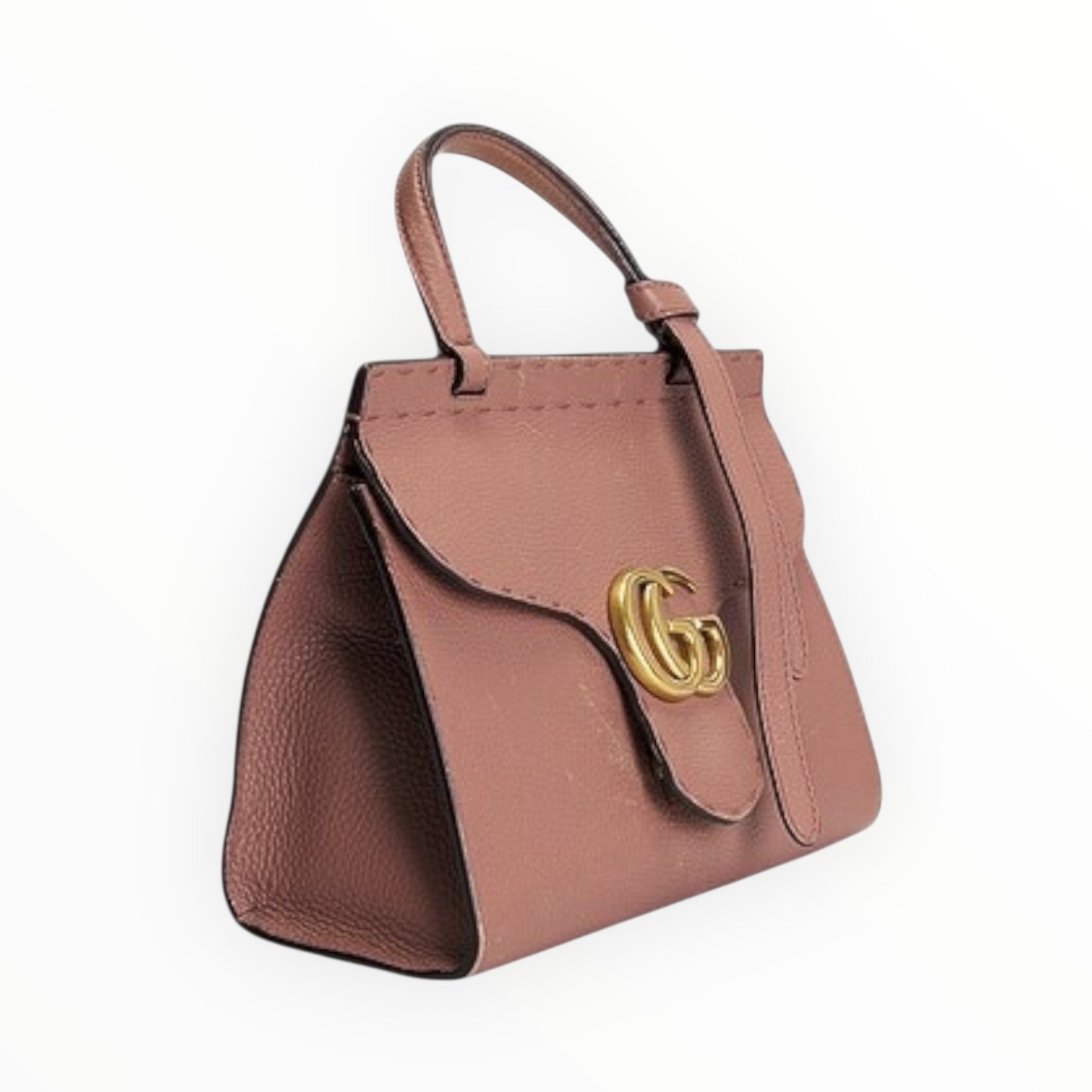 Gucci Marmont GG Top Handle Mini Bag - Antique Rose