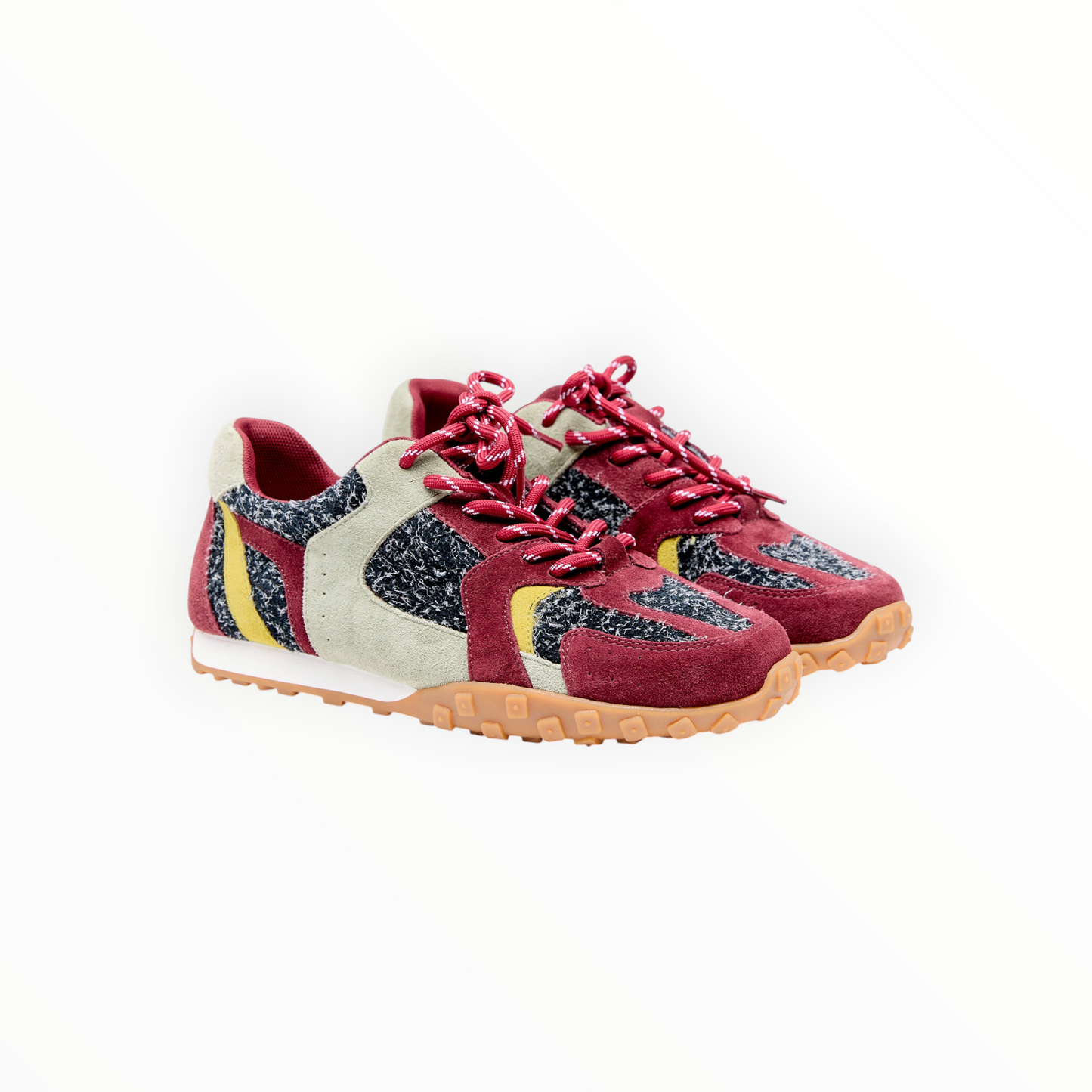 Elyson Knot Sneakers - Merlot Multi - Size 38