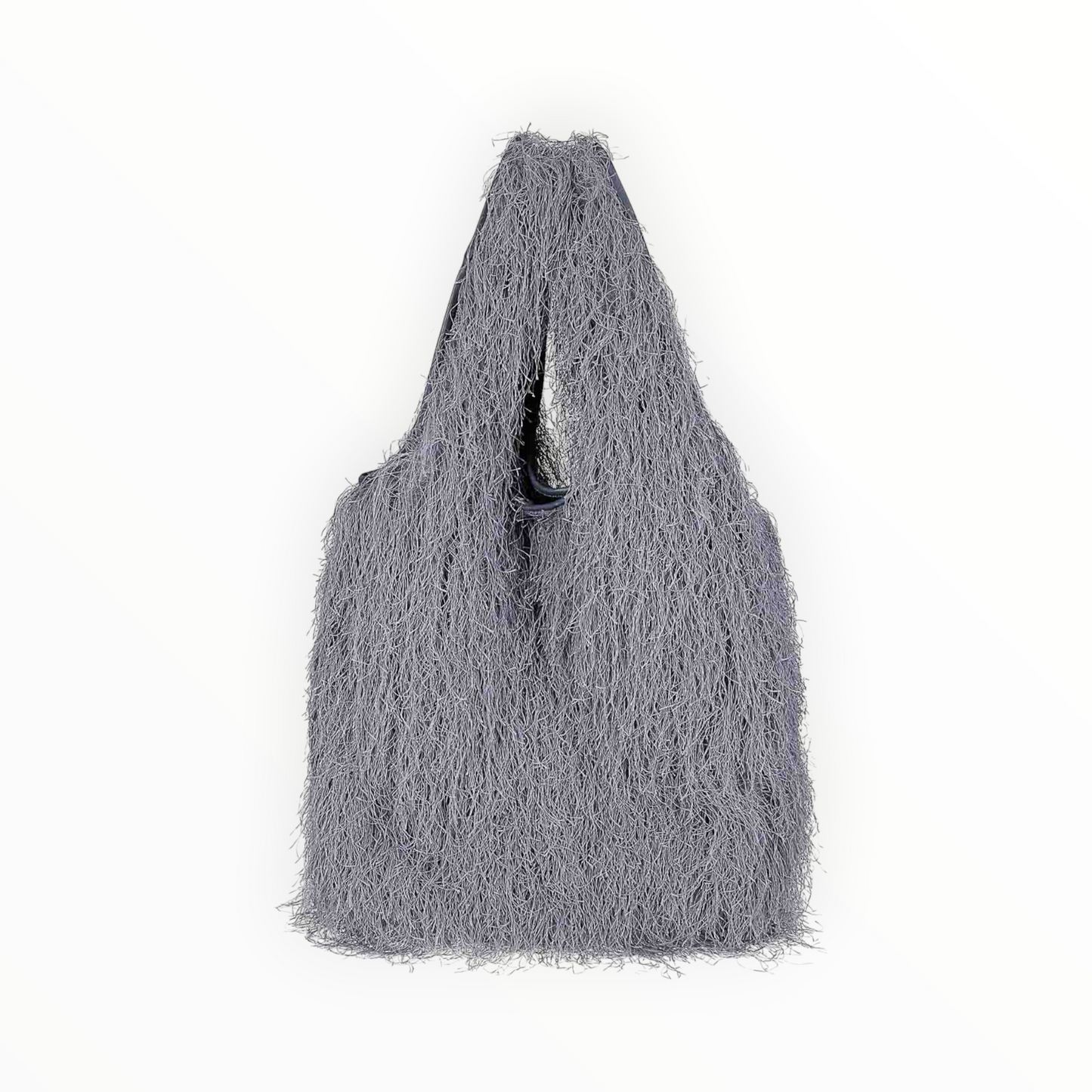 RT006228 - Dries Van Noten Fringing Large Tote Bag - Dark Grey