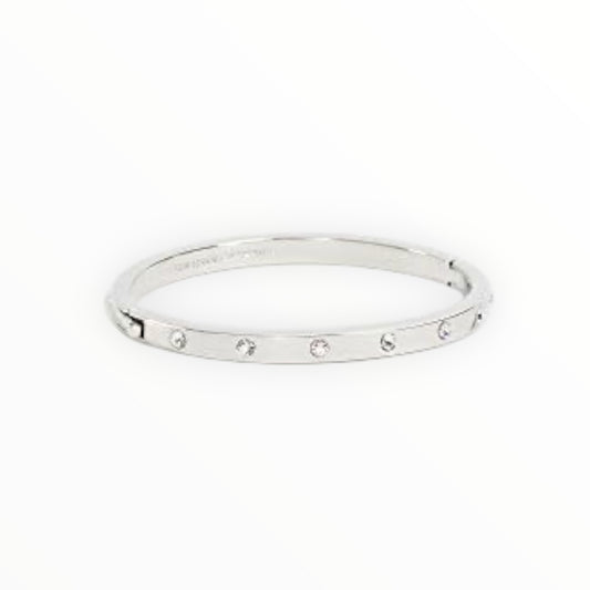 Kate Spade Crystal Embellised Bangle - Silver