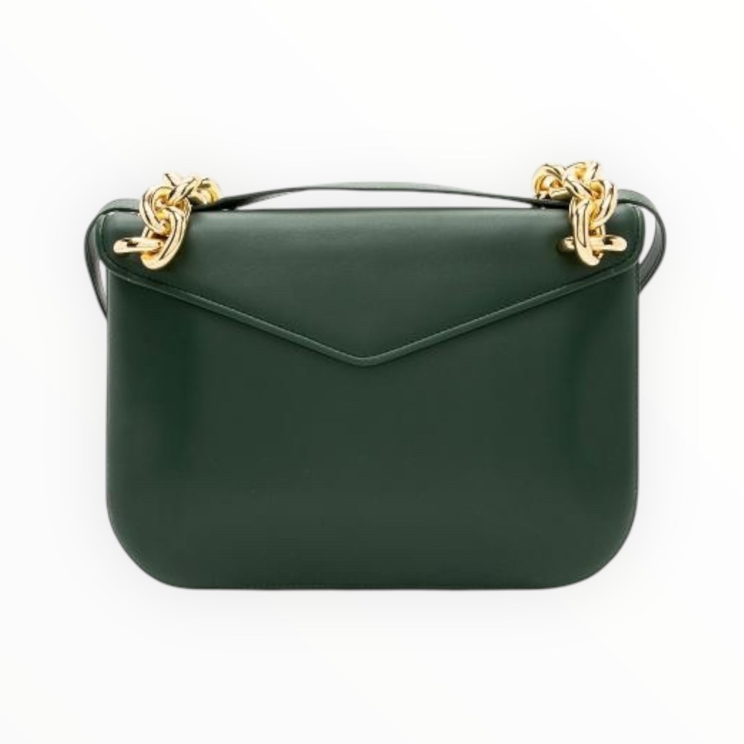 Bottega Veneta Mount Envelope Shoulder Bag - Forest Green - Size W27cm x  H20cm x D4cm
