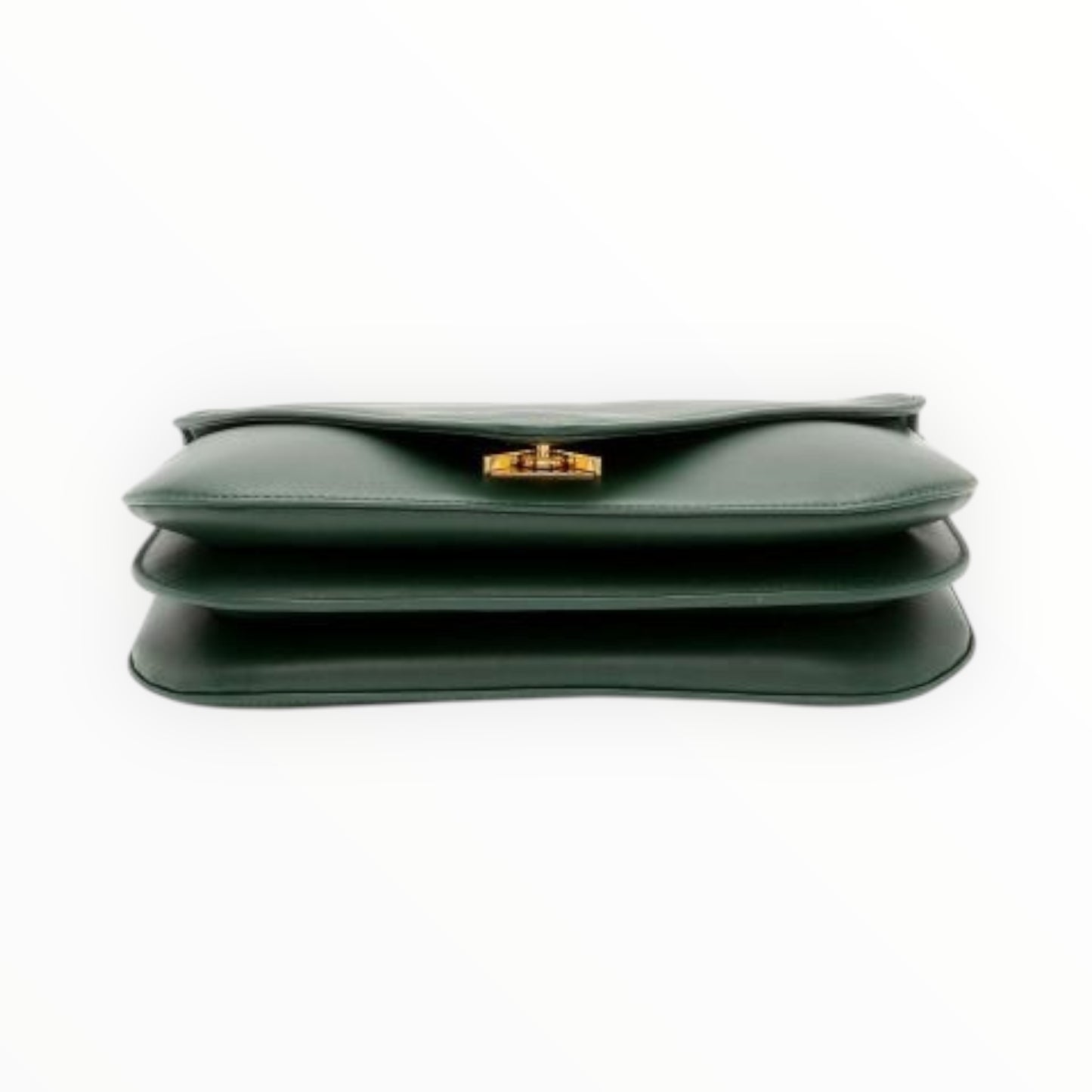 Bottega Veneta Mount Envelope Shoulder Bag - Forest Green - Size W27cm x  H20cm x D4cm