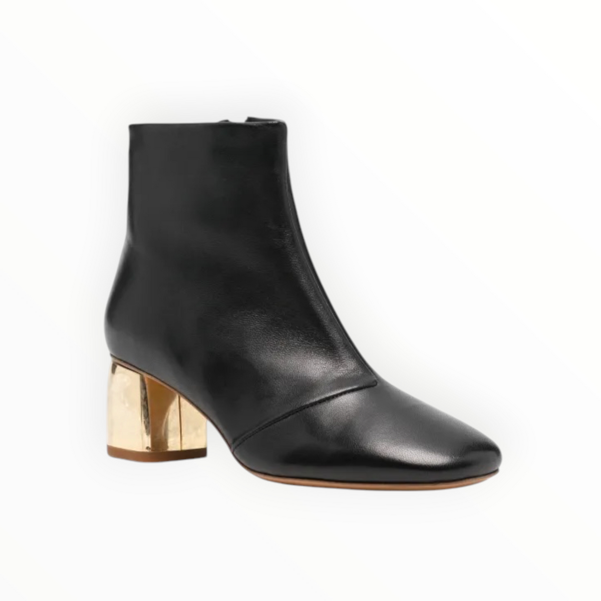 Forte Forte Golden Heel Booties - Black - Size 38