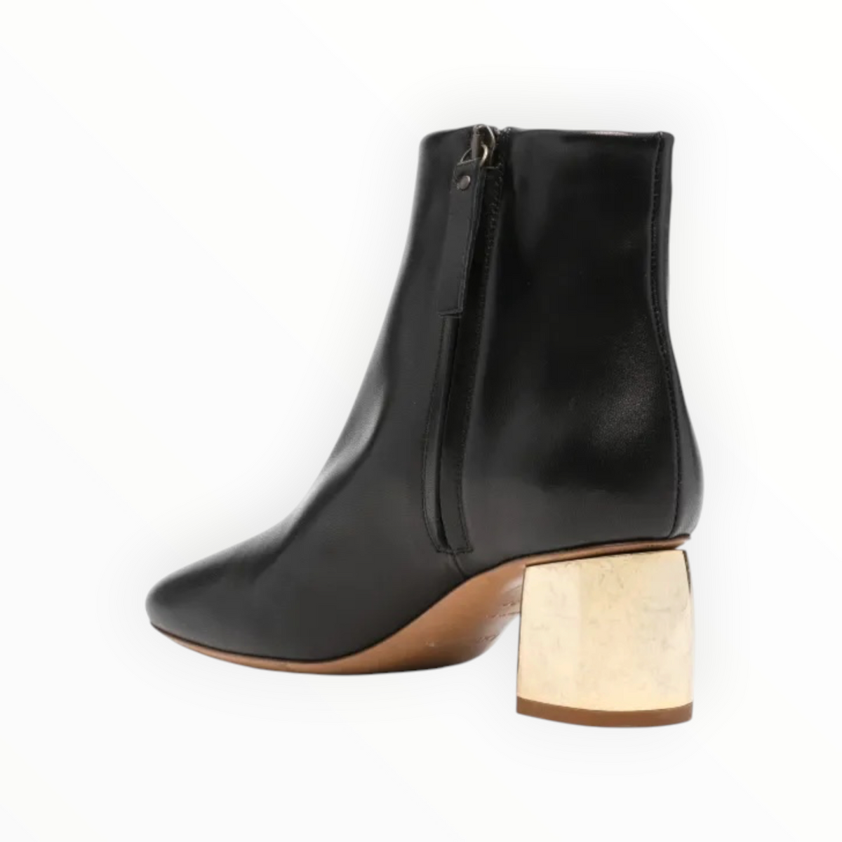 Forte Forte Golden Heel Booties - Black - Size 38