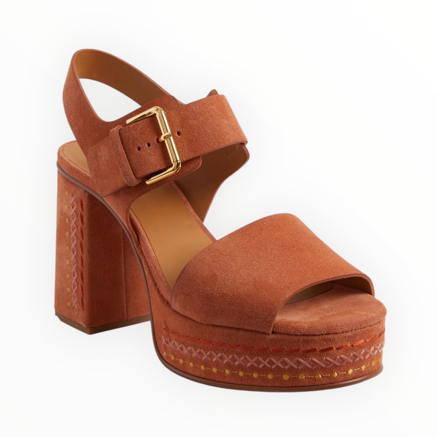 See by Chloe  Pheebe Platform Sandals -  Orange  - Size 40