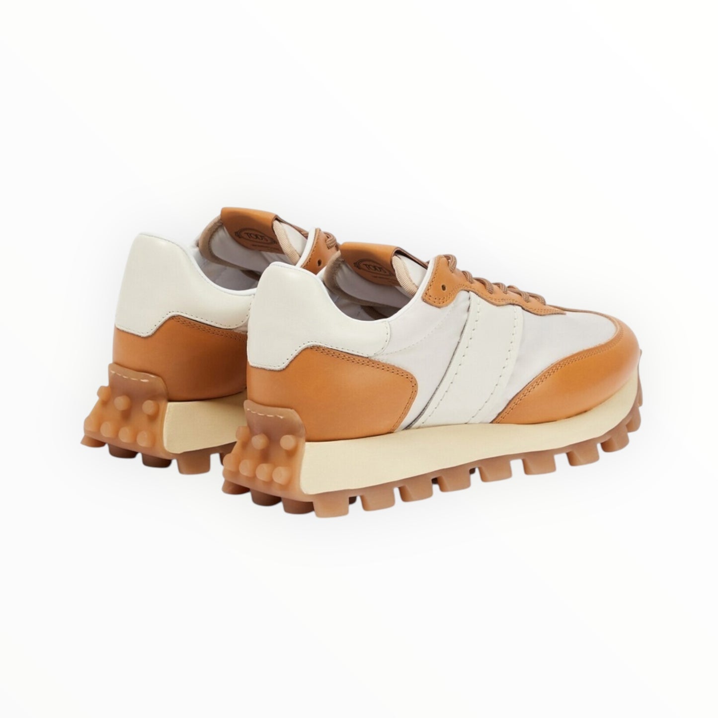 Tods 1T Leather Sneakers - Tan - Size 38.5
