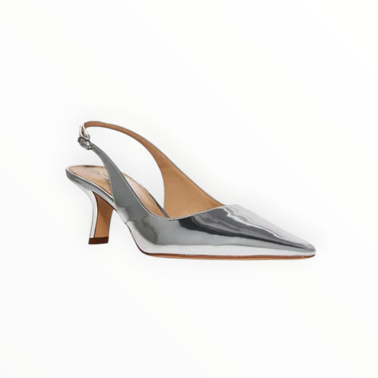 Sam Edelman Bianka Slingback Patent Pumps - Ice - Size 8.5