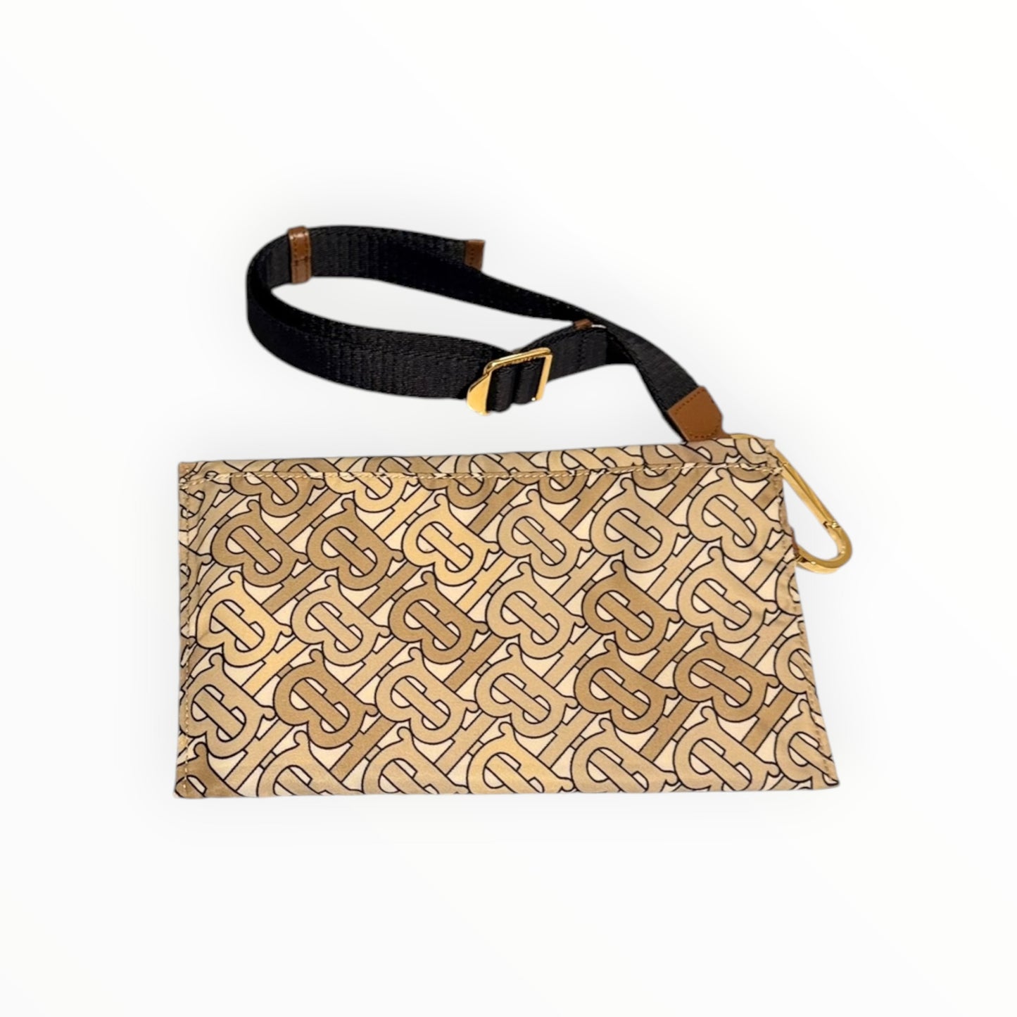 Burberry Monogram Print Nylon Zip Pouch - Multi