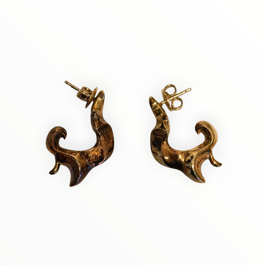 Bottega Veneta Thorn Earrings - Gold